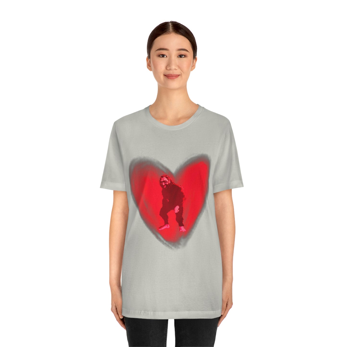 Unisex Bigfoot in My Heart Jersey Tee