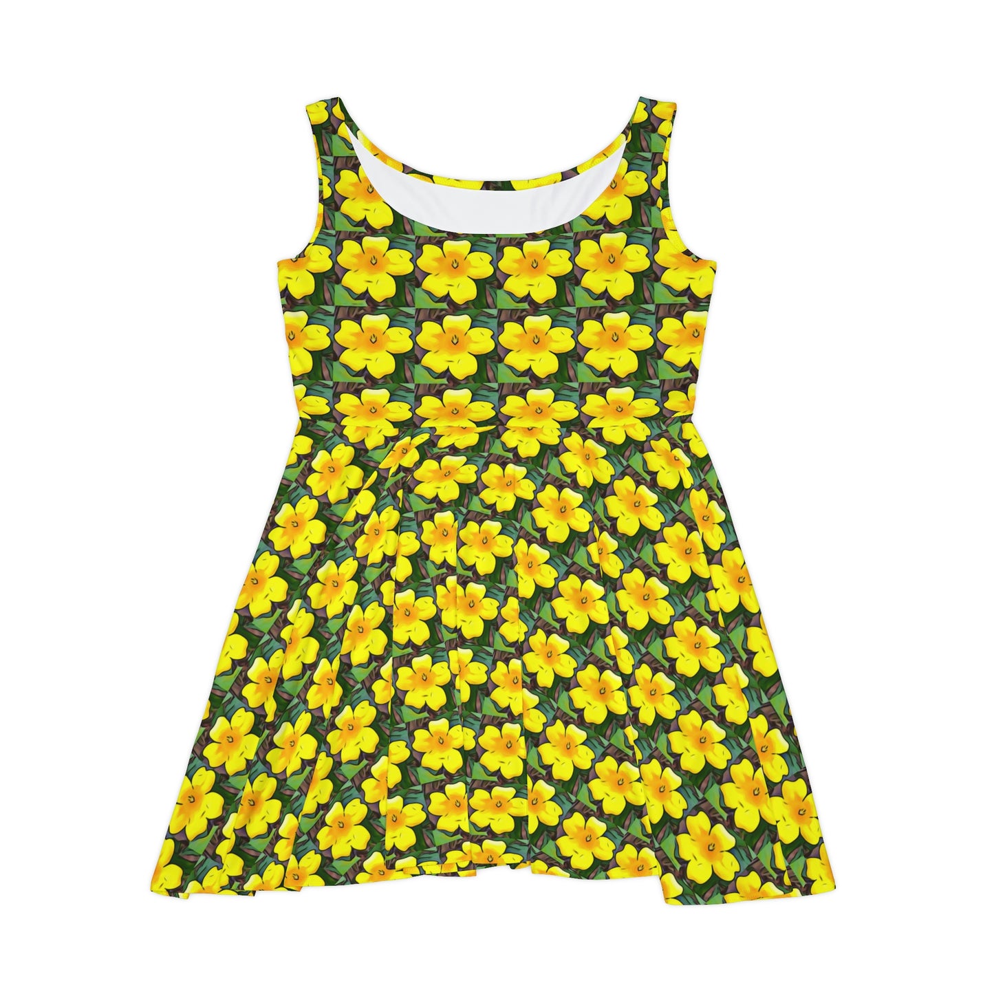 Yellow Jessamine Skater Dress