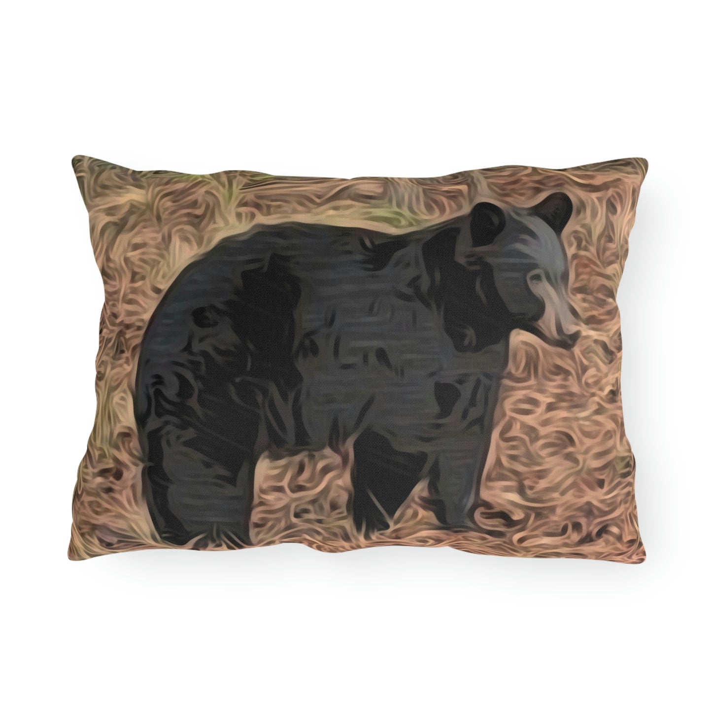 Louisiana Black Bear Outdoor Pillow