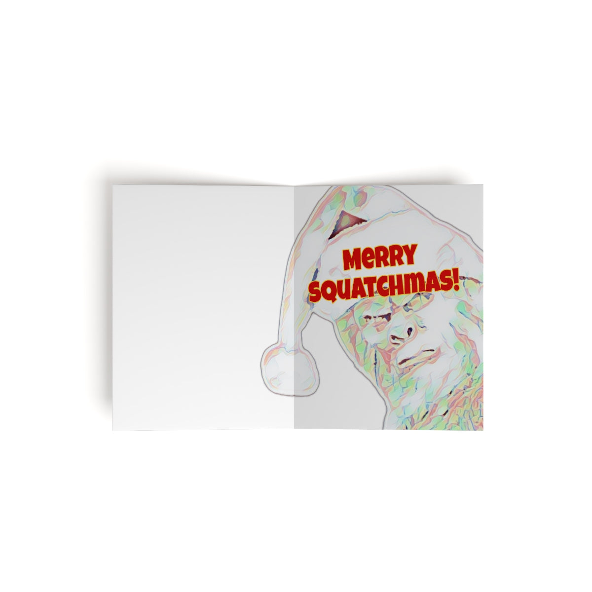 Bigfoot Christmas cards (8, 16, and 24 pcs)