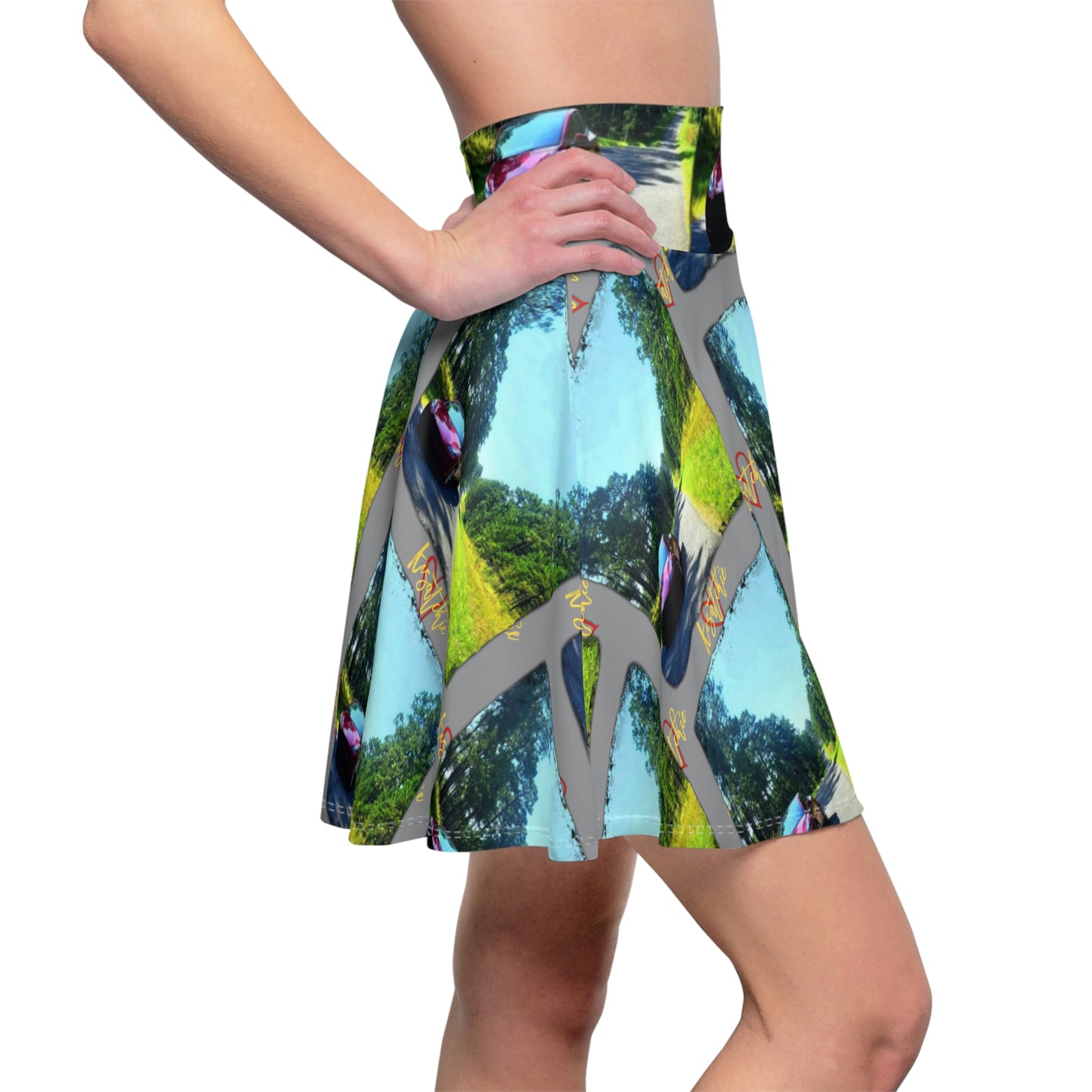 Tesla in Kisatchie Skater Skirt