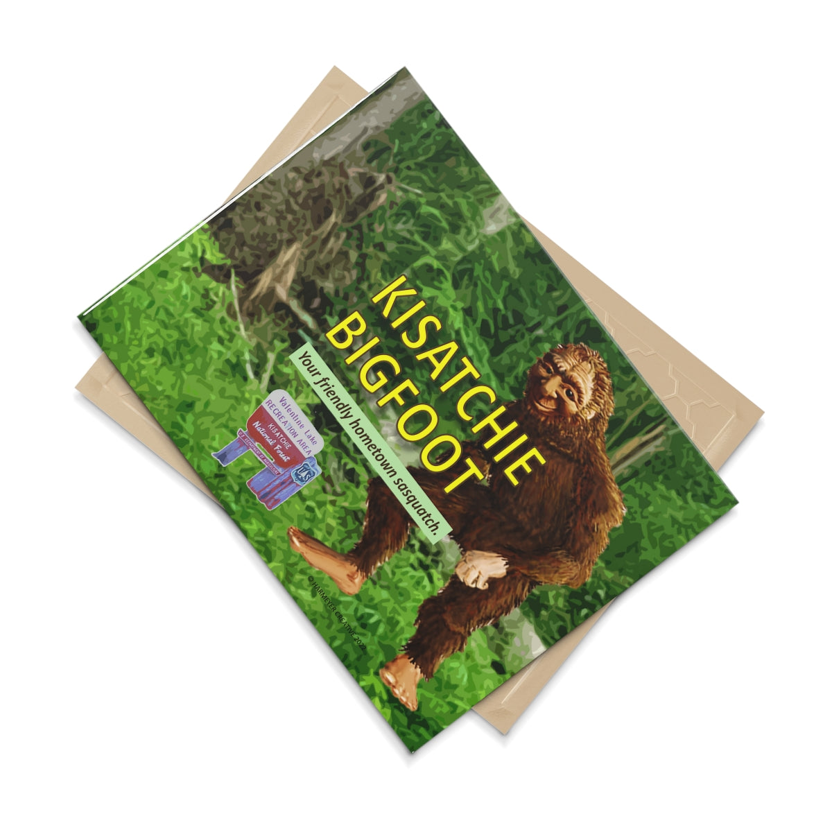 Glossy Ceramic Kisatchie Bigfoot Photo Tile