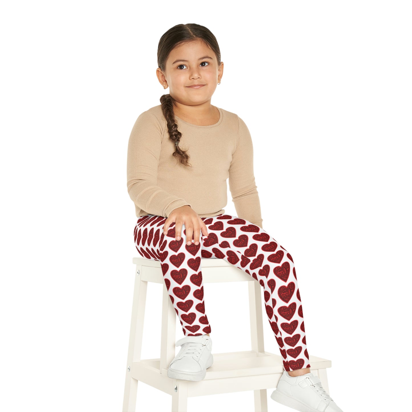 Bigfoot's (White) Val Day Kids Leggings