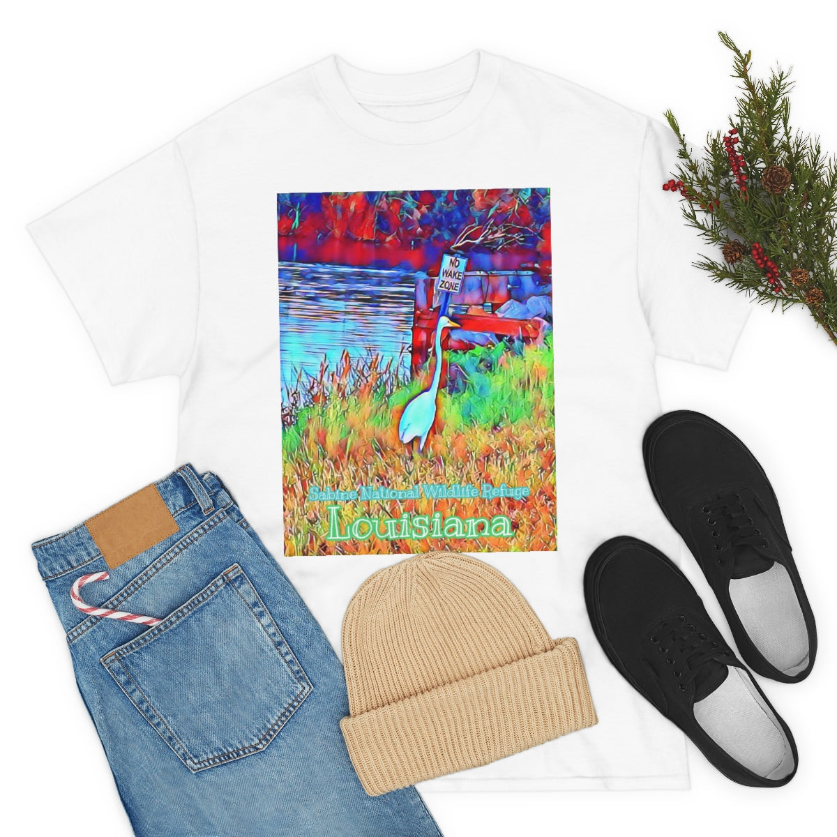 Unisex Louisiana Egret Heavy Cotton Tee