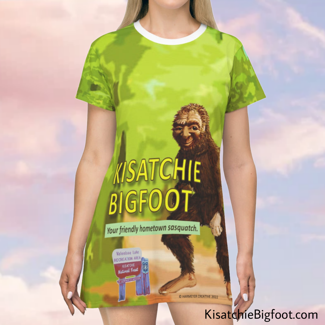 Kisatchie Bigfoot T-Shirt Dress