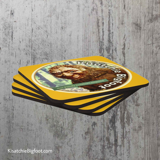 Corkwood Kisatchie Bigfoot Coaster Set