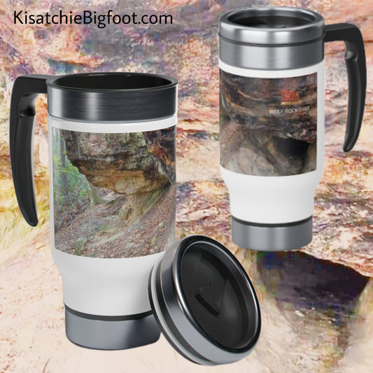 Stainless Steel Wolf Rock Cave Mug