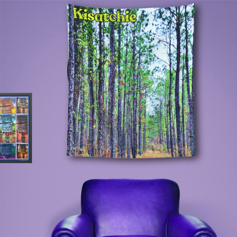 Printed Kisatchie Pines Wall Tapestry