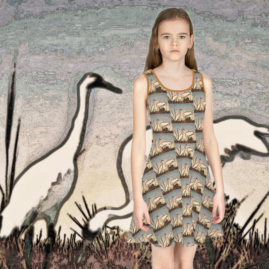 Whooping Cranes Girls' Sundress