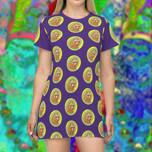 Bigfoot's Mardi Gras T-Shirt Dress