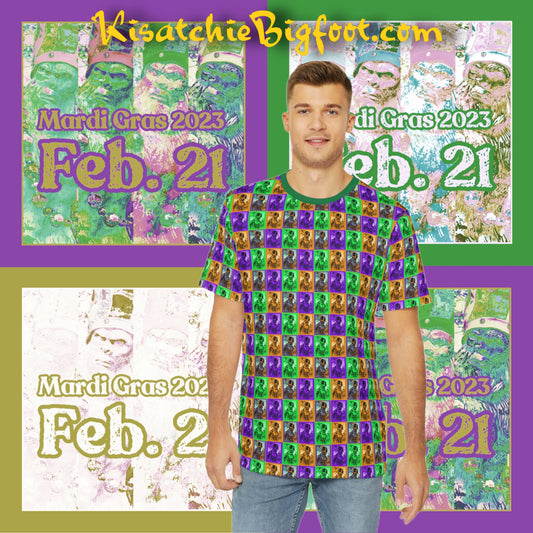 Bigfoot's Mardi Gras Adult Tee