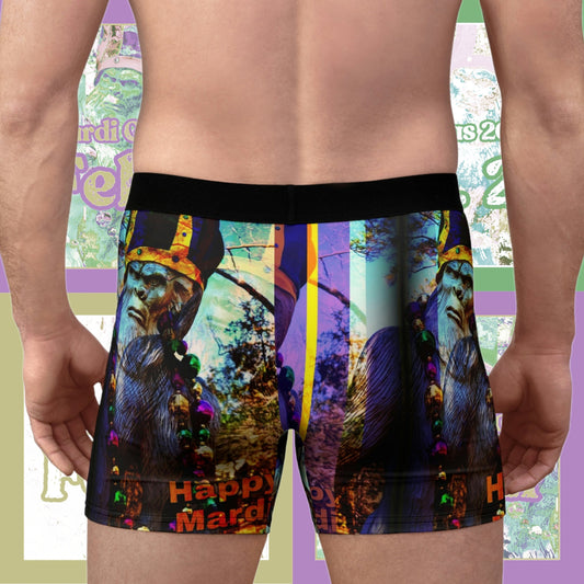 Bigfoot's Mardi Gras Men's Boxer Briefs