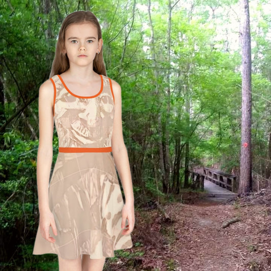 Bigfoot in Hiding Girls' Sundress