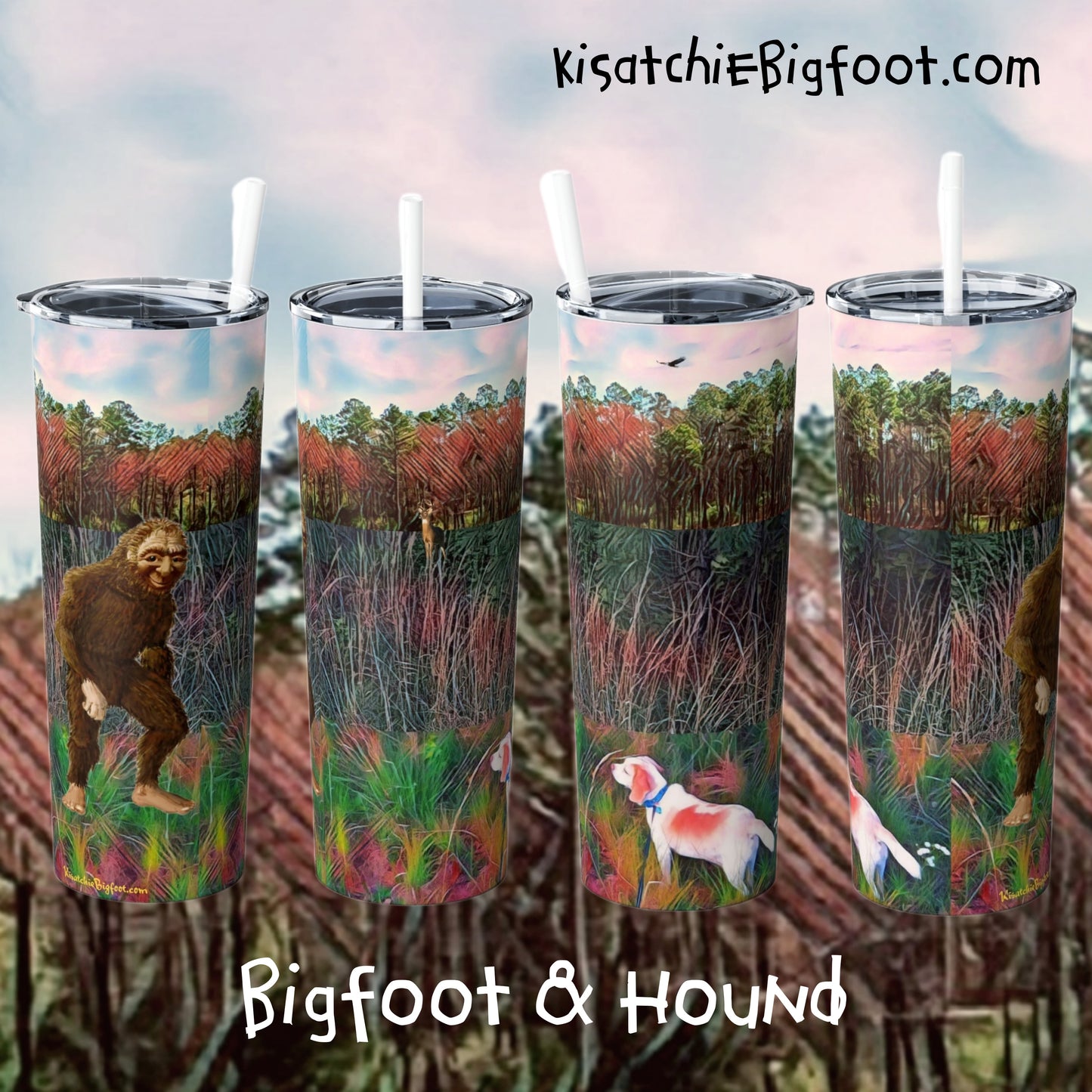 Hound & Bigfoot Skinny Steel Tumbler