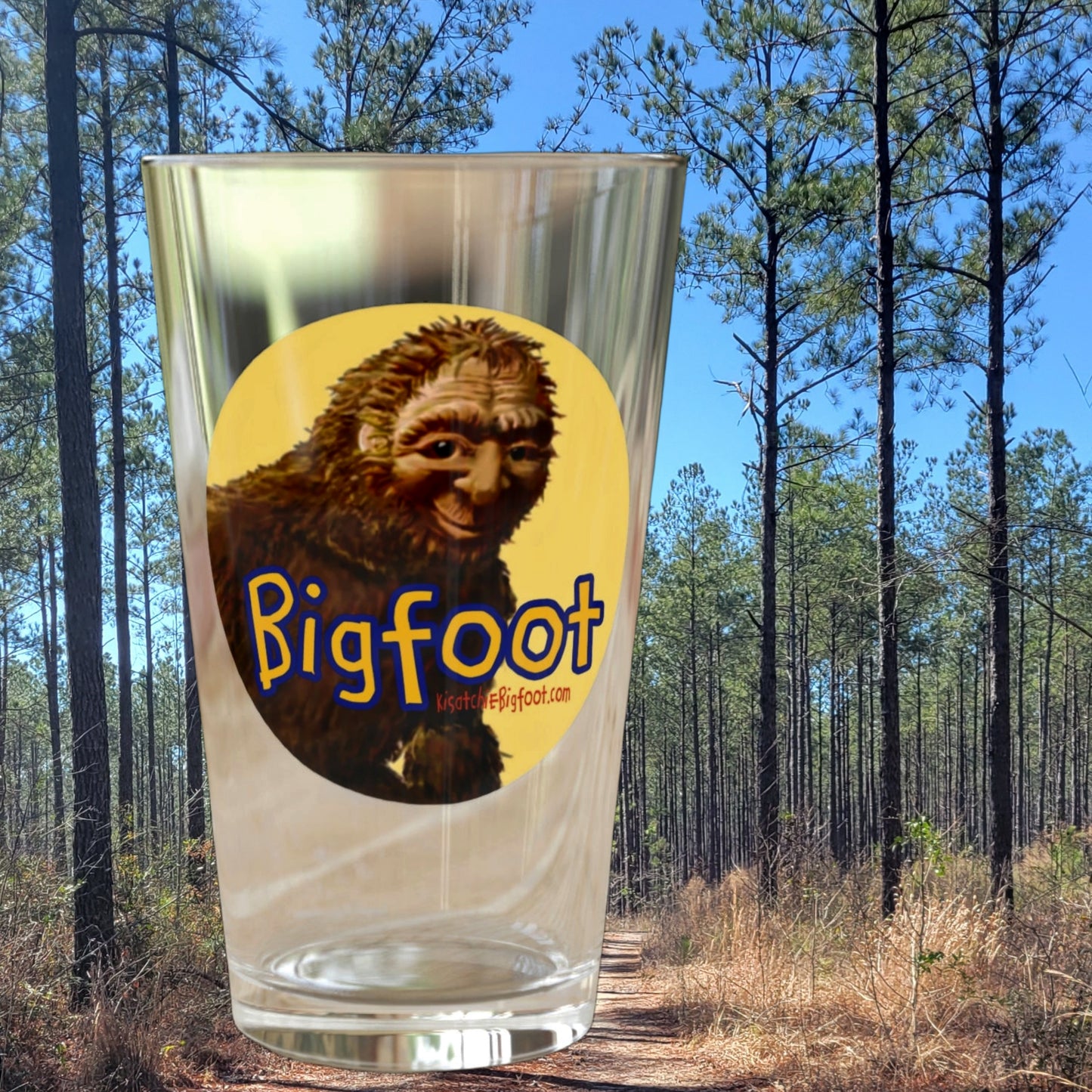 Bigfoot Clear Pint Glass