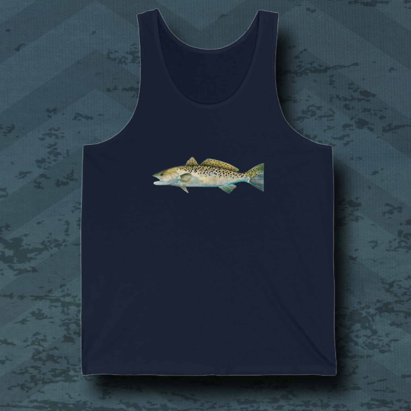 Unisex Speckled Trout Jersey Tank