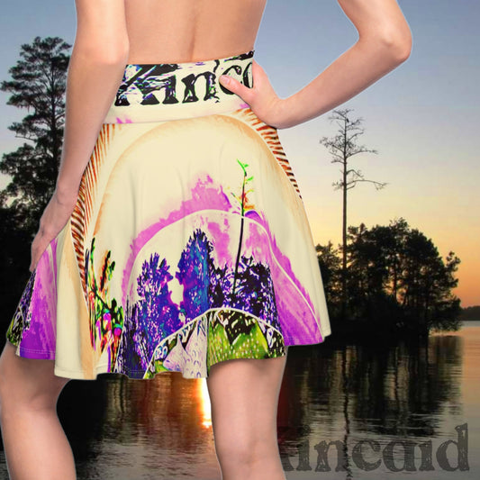 Kincaid Lake Sunset Skater Skirt