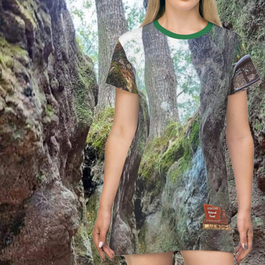 Wolf Rock Cave T-Shirt Dress