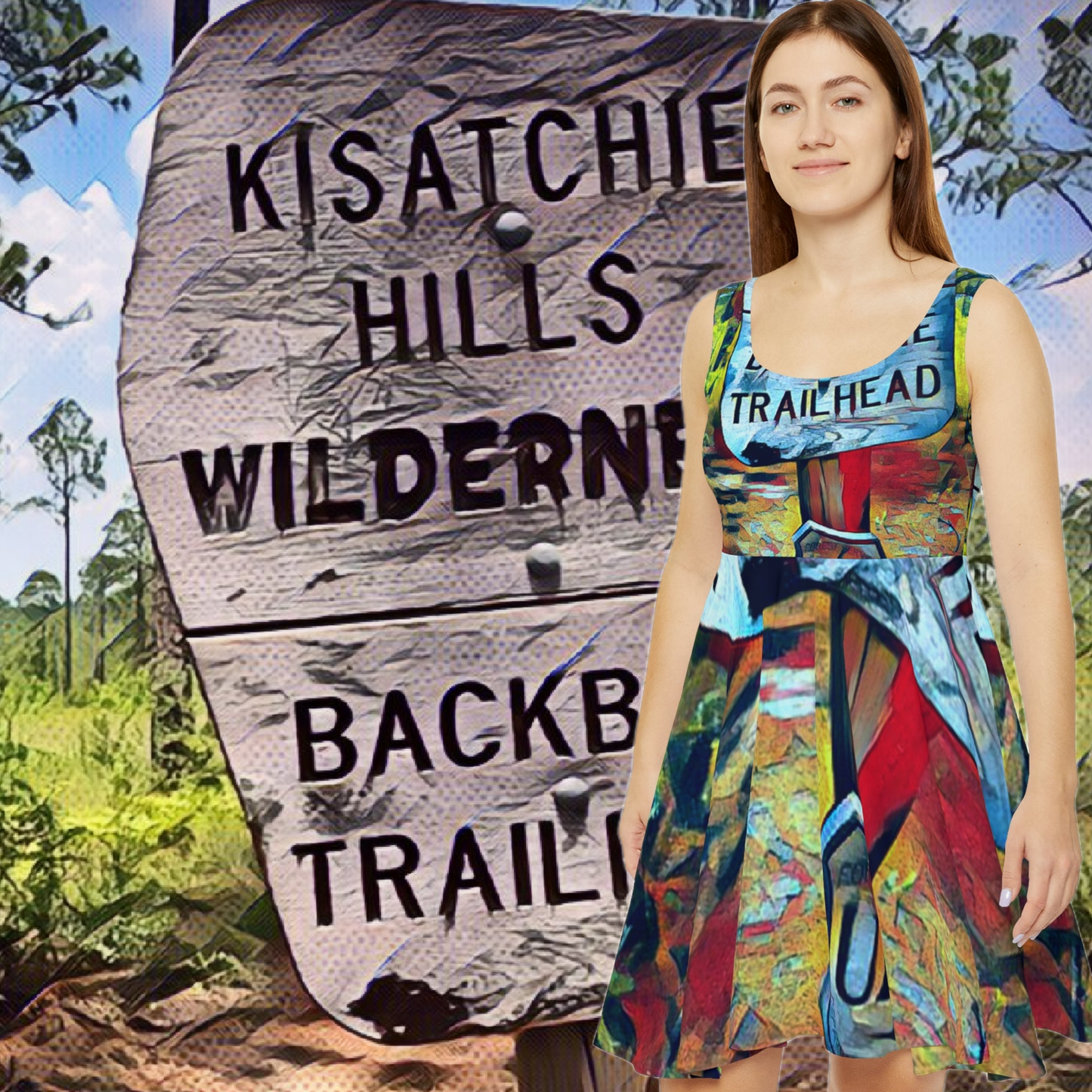 Backbone Trail Skater Dress