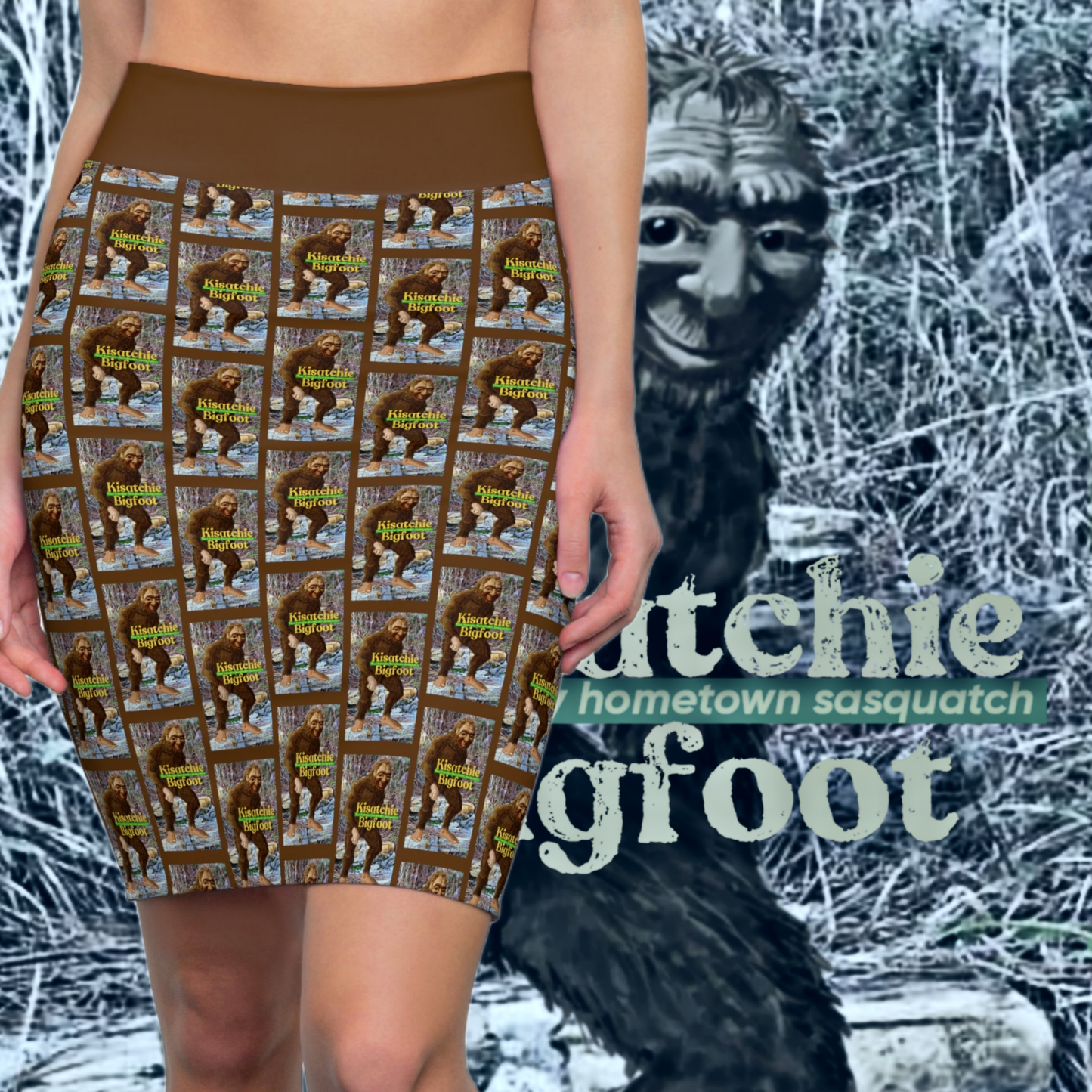 Kisatchie Bigfoot Pencil Skirt