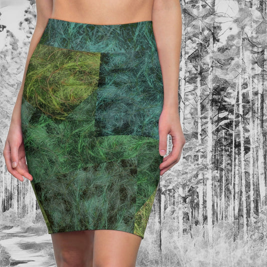 Kisatchie Pine Needles Pencil Skirt