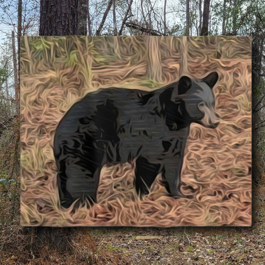 Louisiana Black Bear Throw Blanket