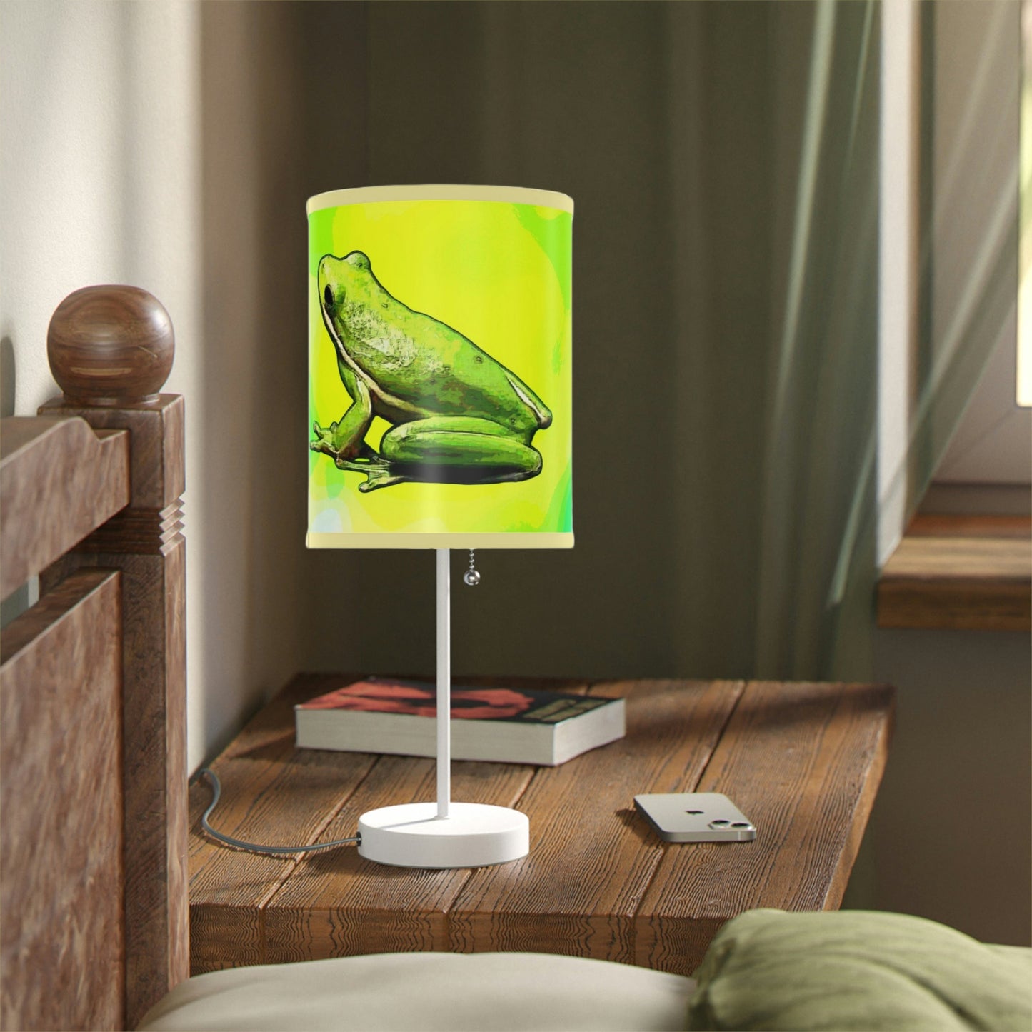 Tree Frog Lamp on a Stand