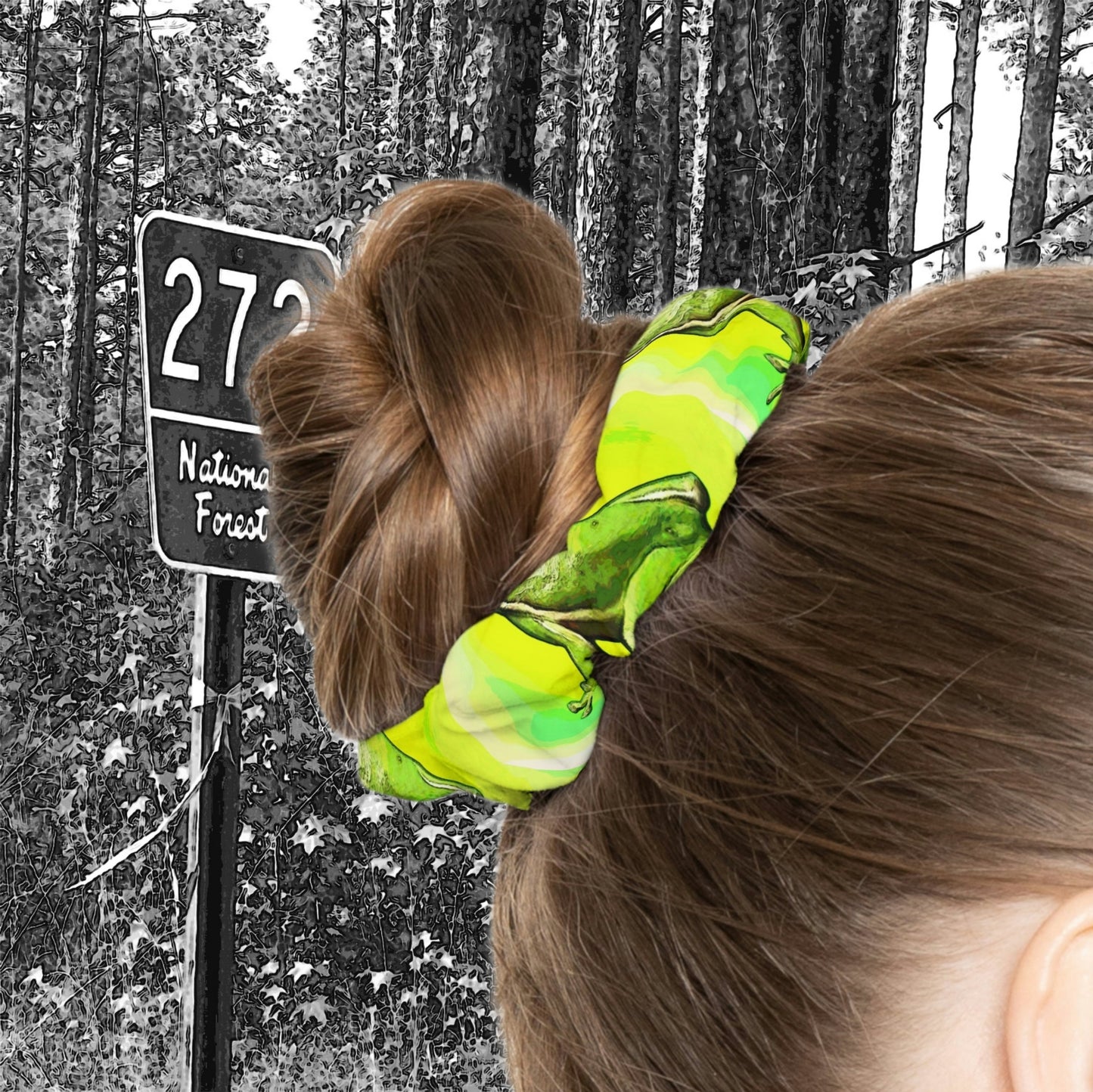 Tree Frog Scrunchie