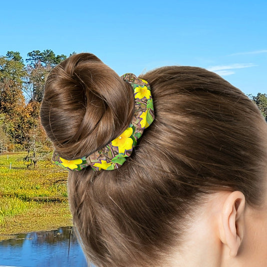 Yellow Jessamine Scrunchie