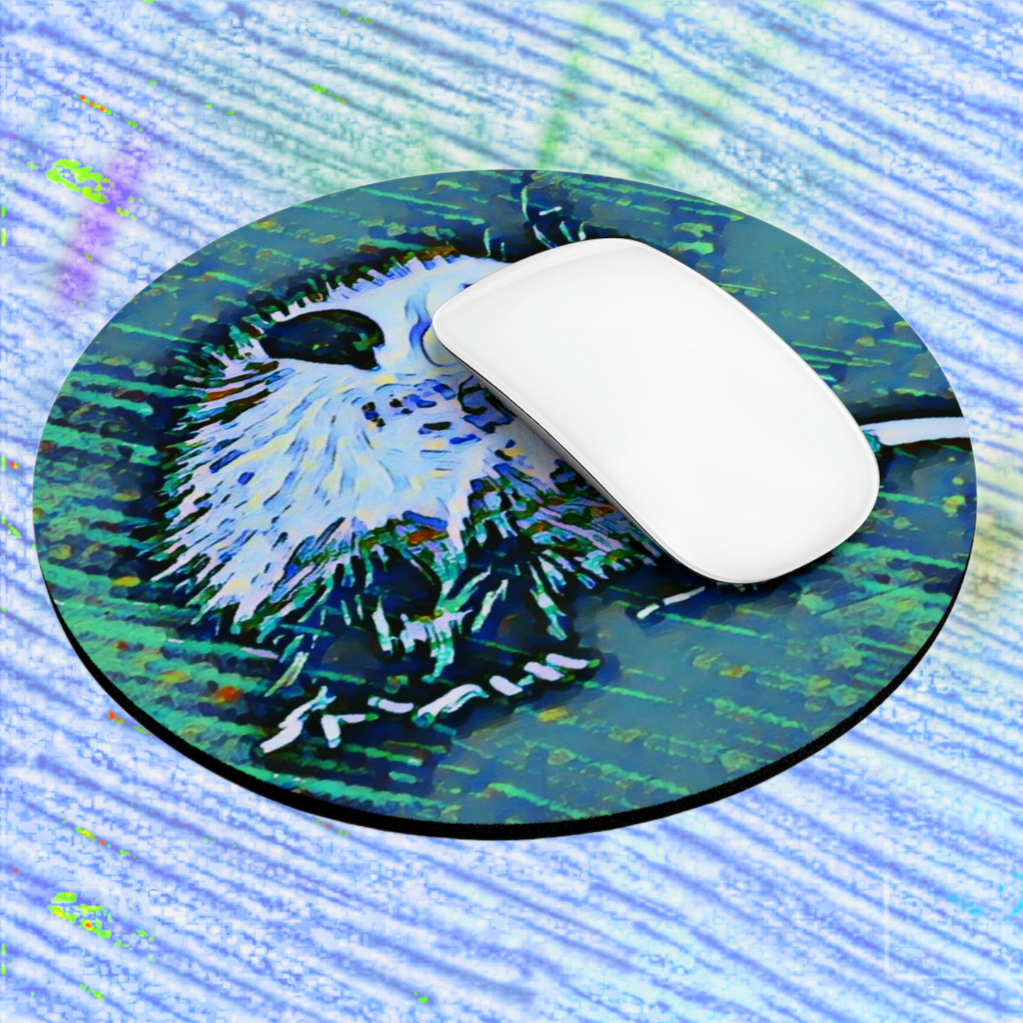 Round Opossum Mouse Pad