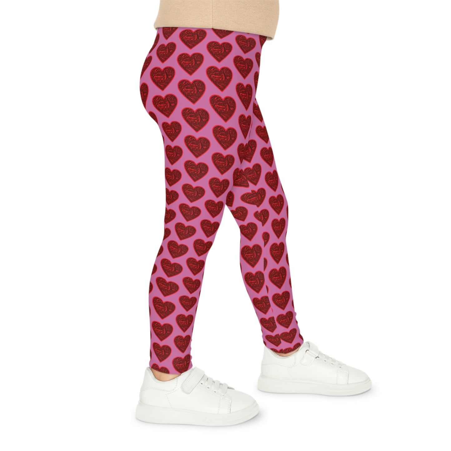 Bigfoot's (Pink) Val Day Kids Leggings