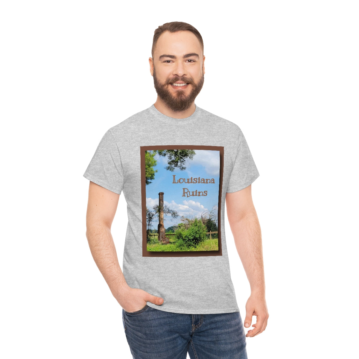 Louisiana Ruins Heavy Cotton Tee