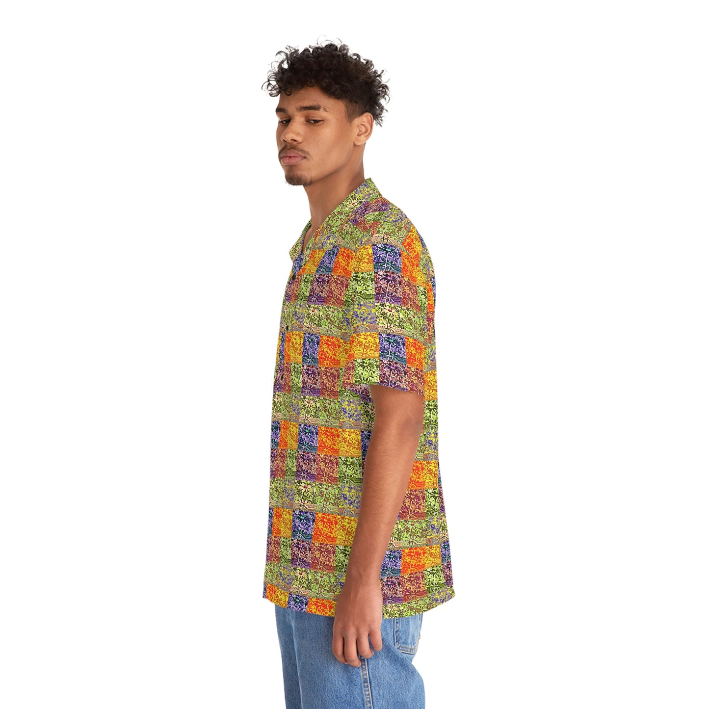 Men's Hawaiian-Style Kisatchie Daisies Shirt