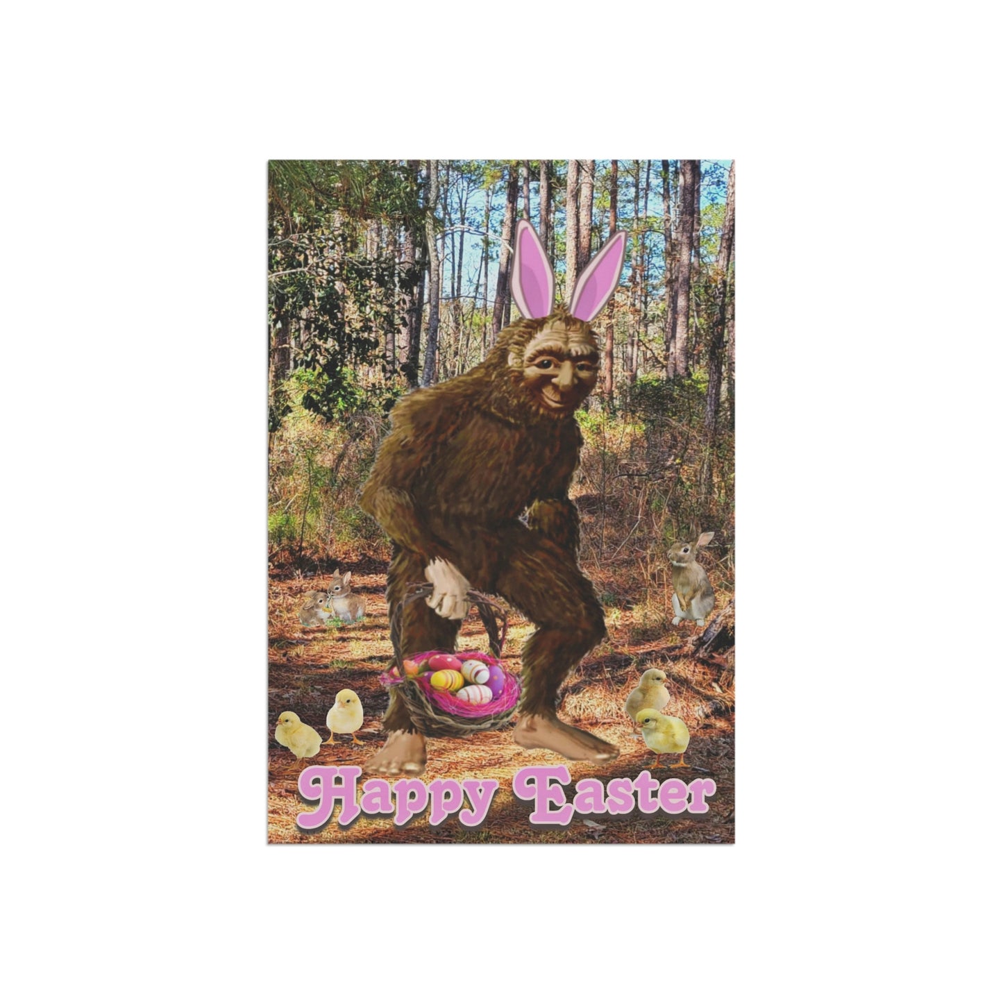 Easter Bigfoot Garden & House Banner