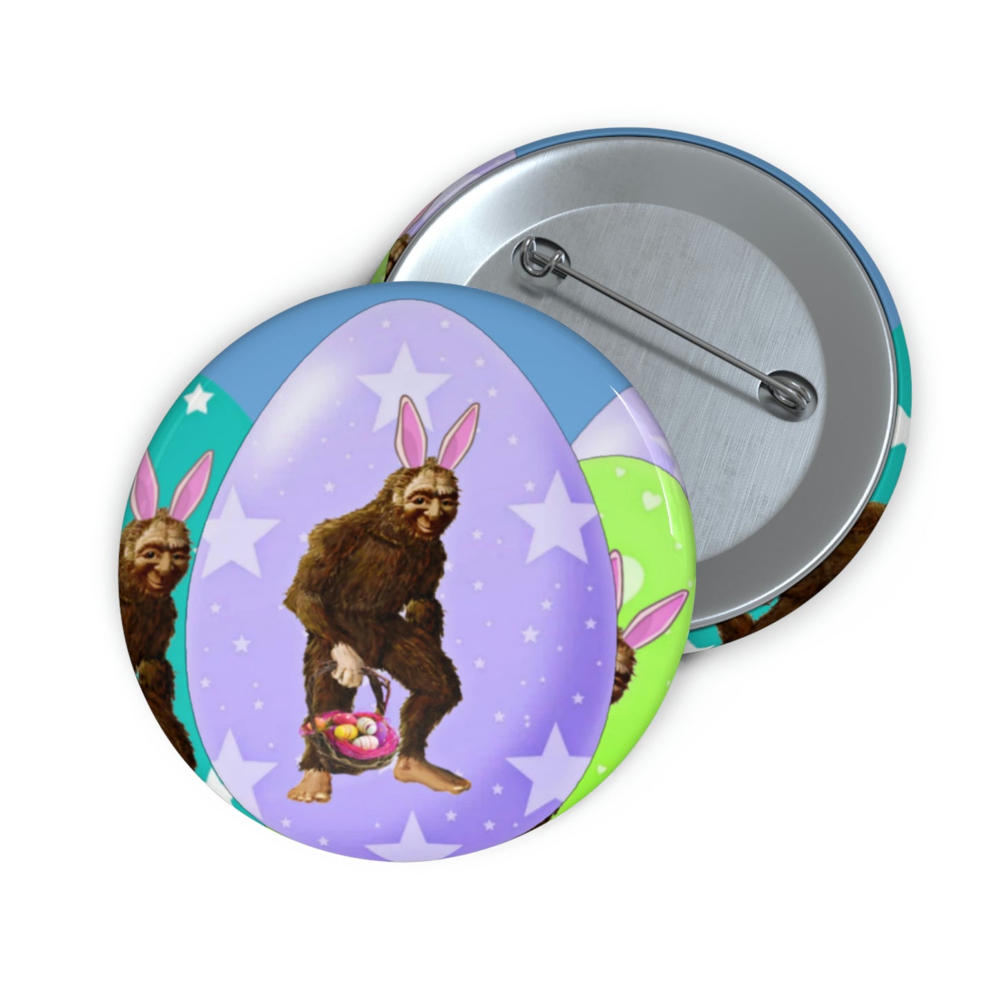 Bigfoot Easter Buttons