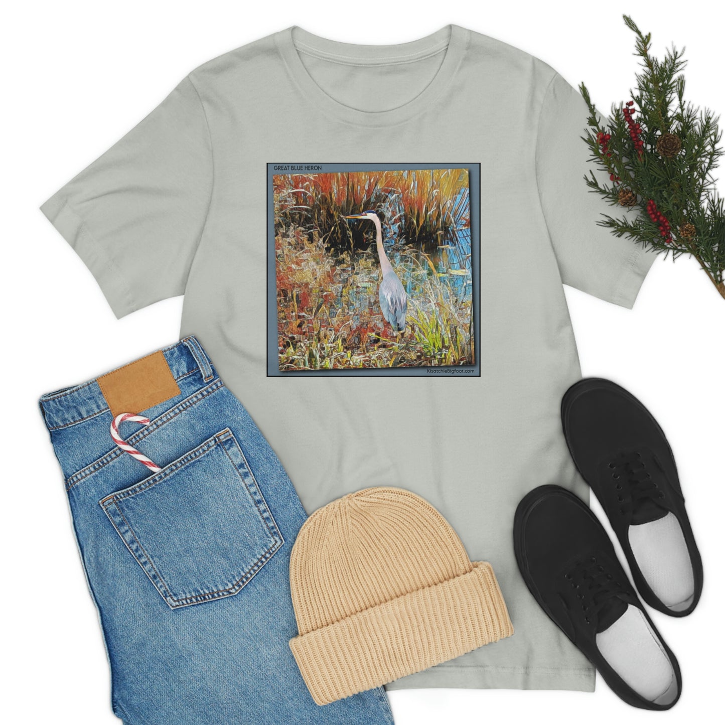 Unisex Great Blue Heron Jersey Tee