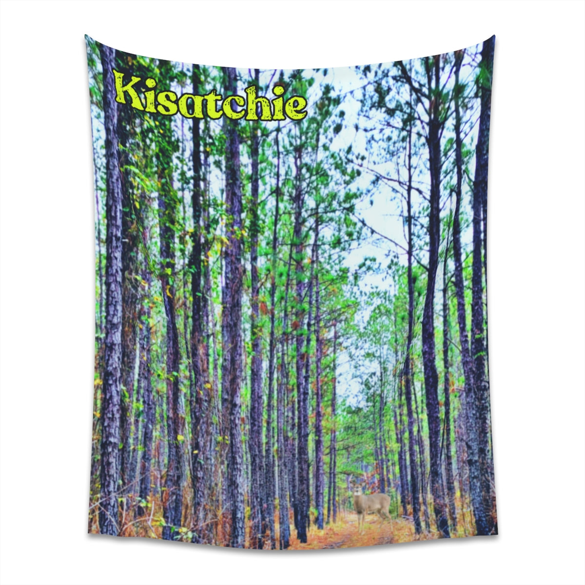 Printed Kisatchie Pines Wall Tapestry