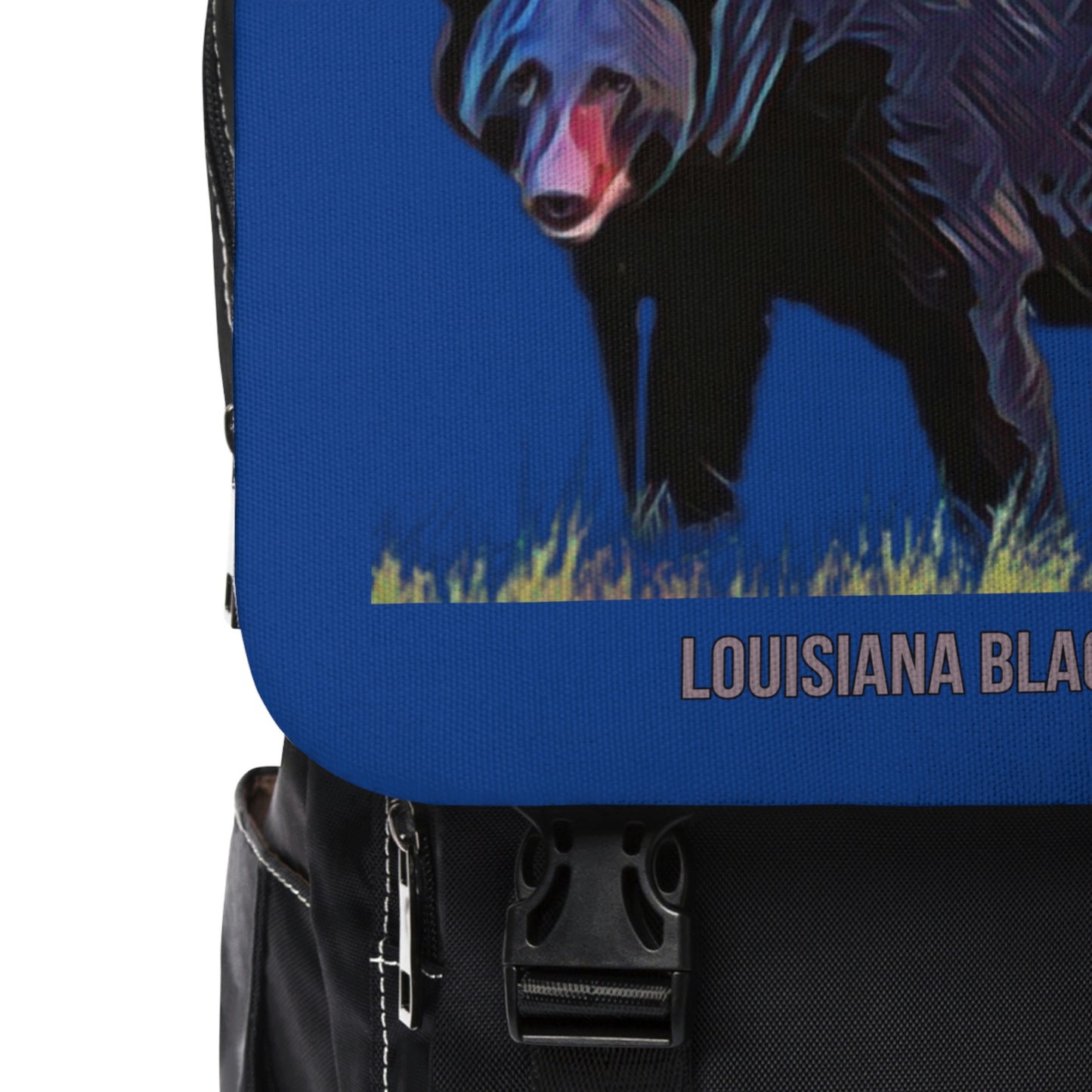 Unisex Louisiana Black Bear Shoulder Backpack