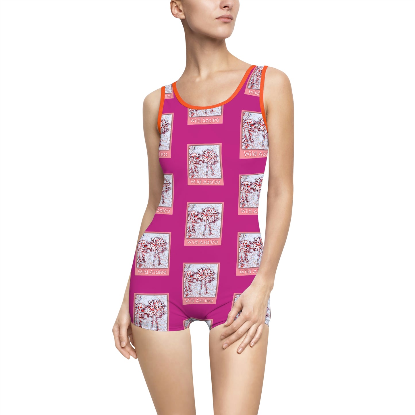 Kisatchie Wildflowers (Wild Azaleas) Women's Vintage Swimsuit