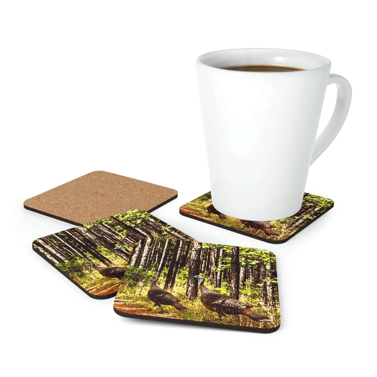 Kisatchie Turkey Hens Coaster Set