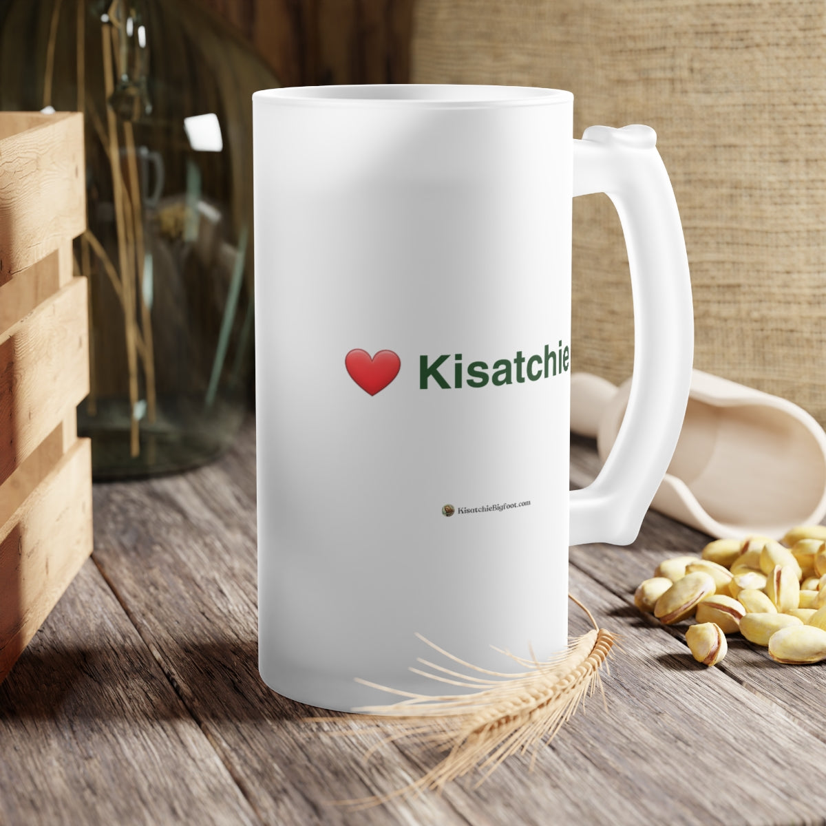 Frosted Glass Kisatchie Beer Mug