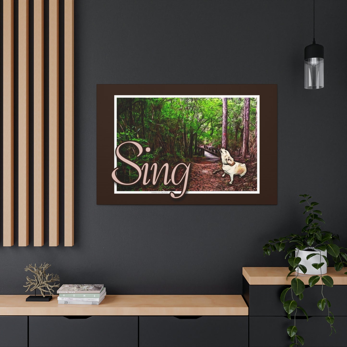 Good Dog "Sing" Canvas Gallery Wraps