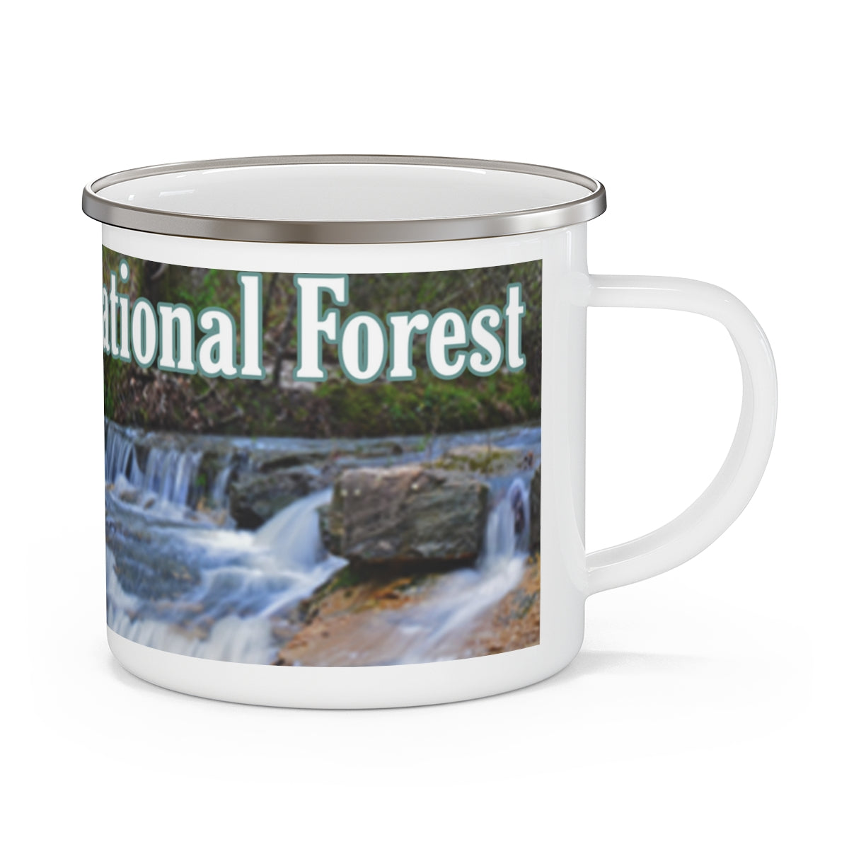 Enamel Kisatchie Bayou Camping Mug