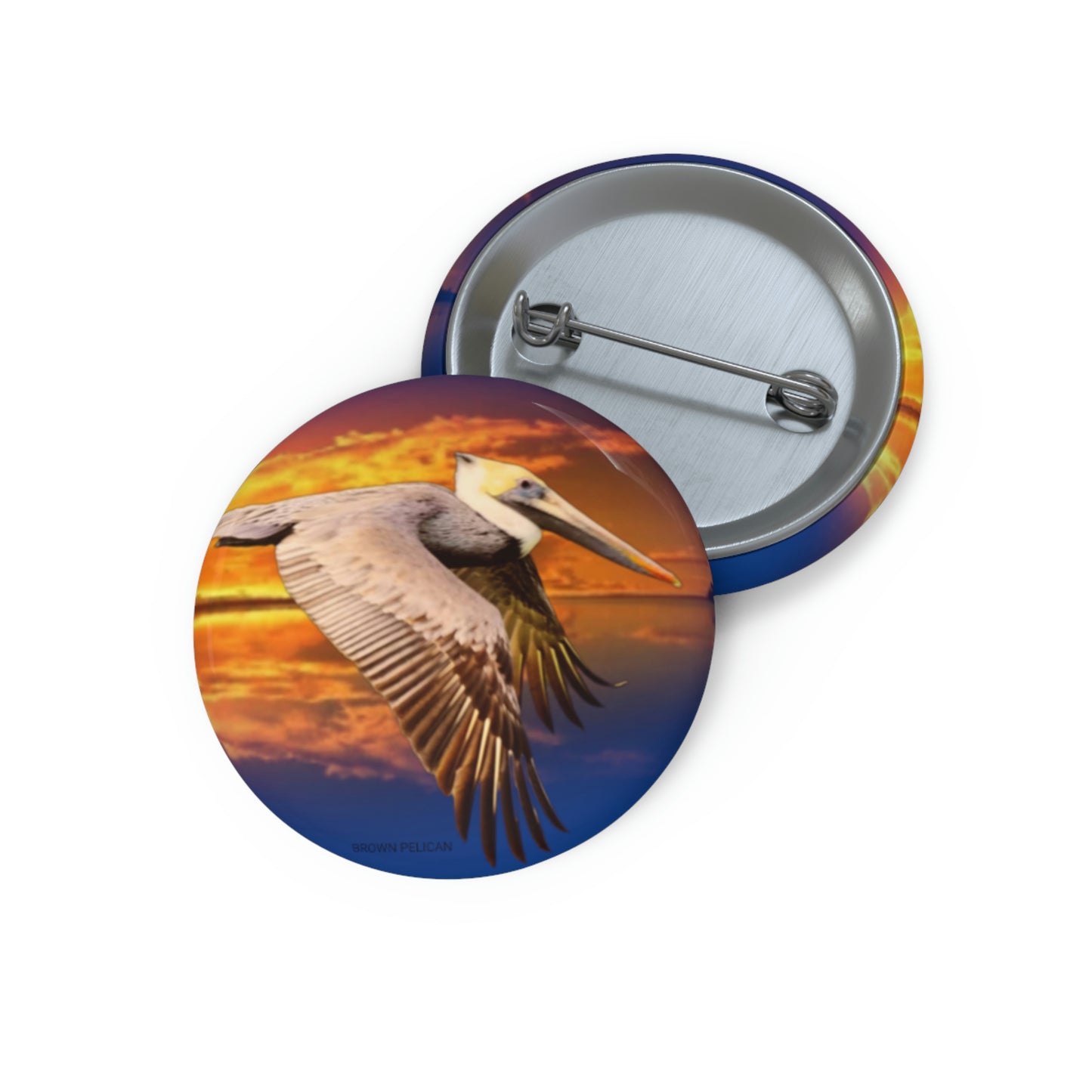 Louisiana Brown Pelican Buttons