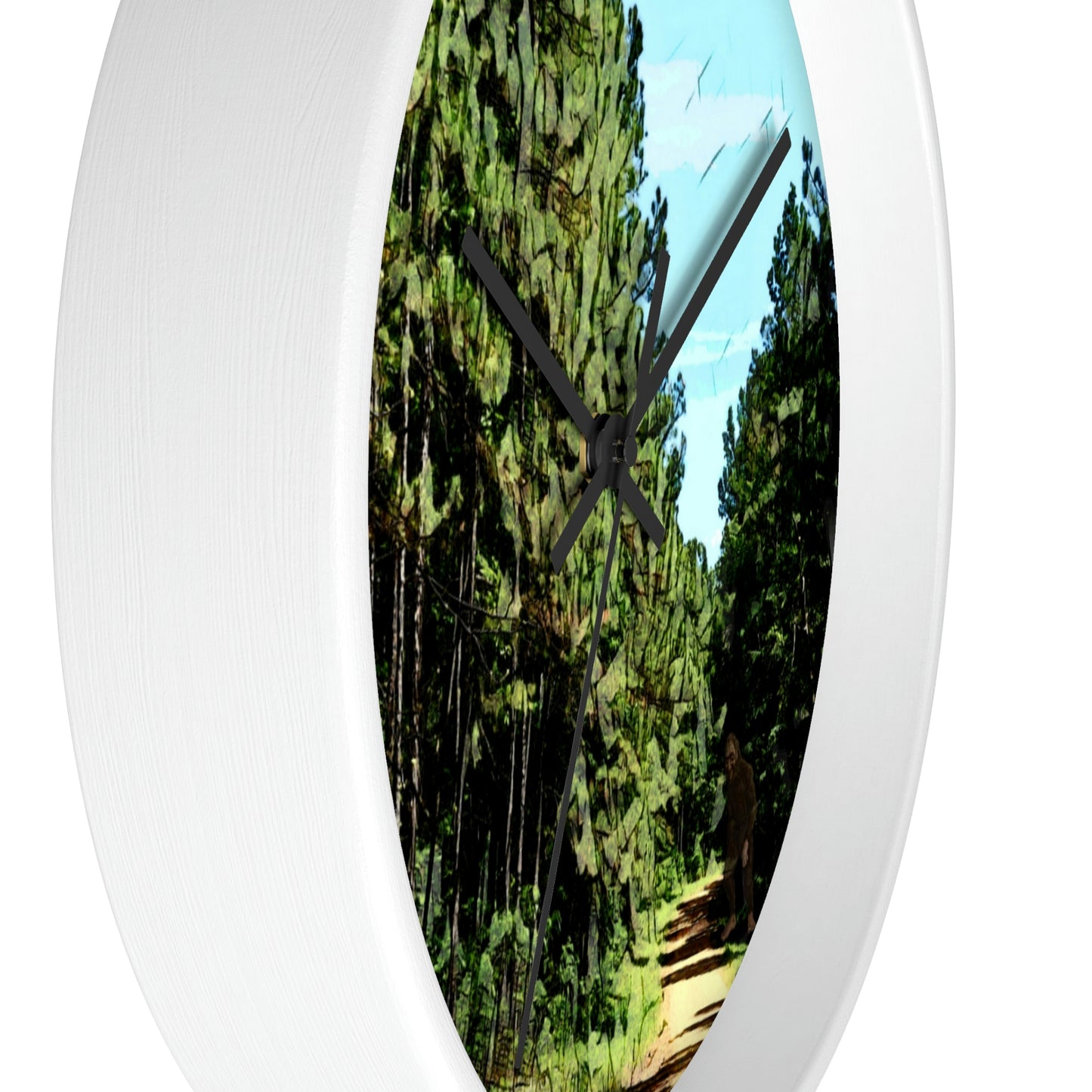 Kisatchie Bigfoot in Shadow Wall Clocks