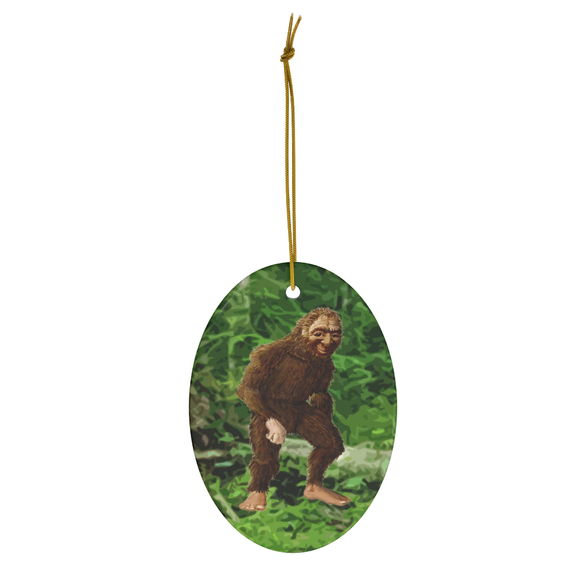 Ceramic Bigfoot Ornament