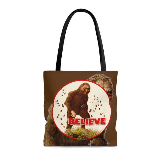 Bigfoot Believe Tote Bag