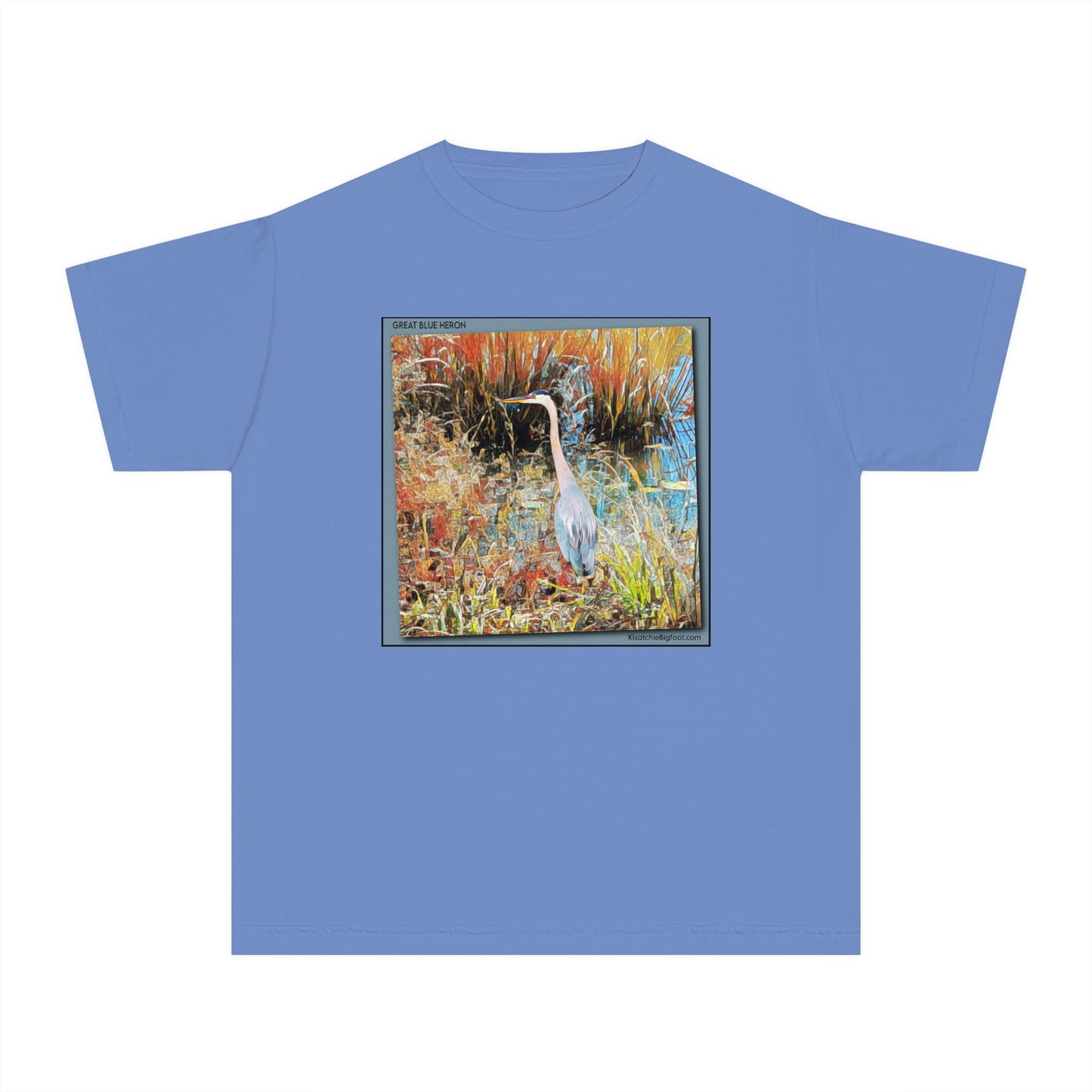 Unisex Youth Great Blue Heron T-Shirt