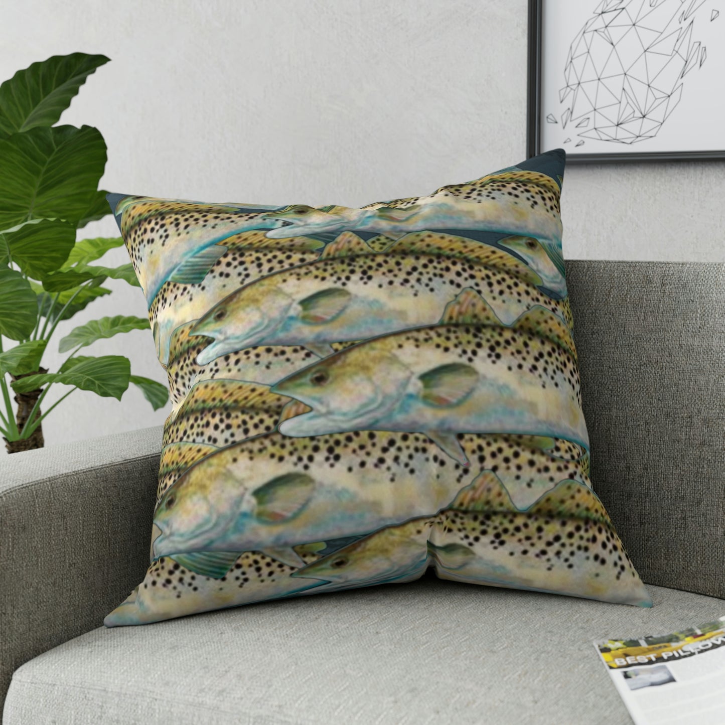 Speckled Trout Broadcloth Pillow