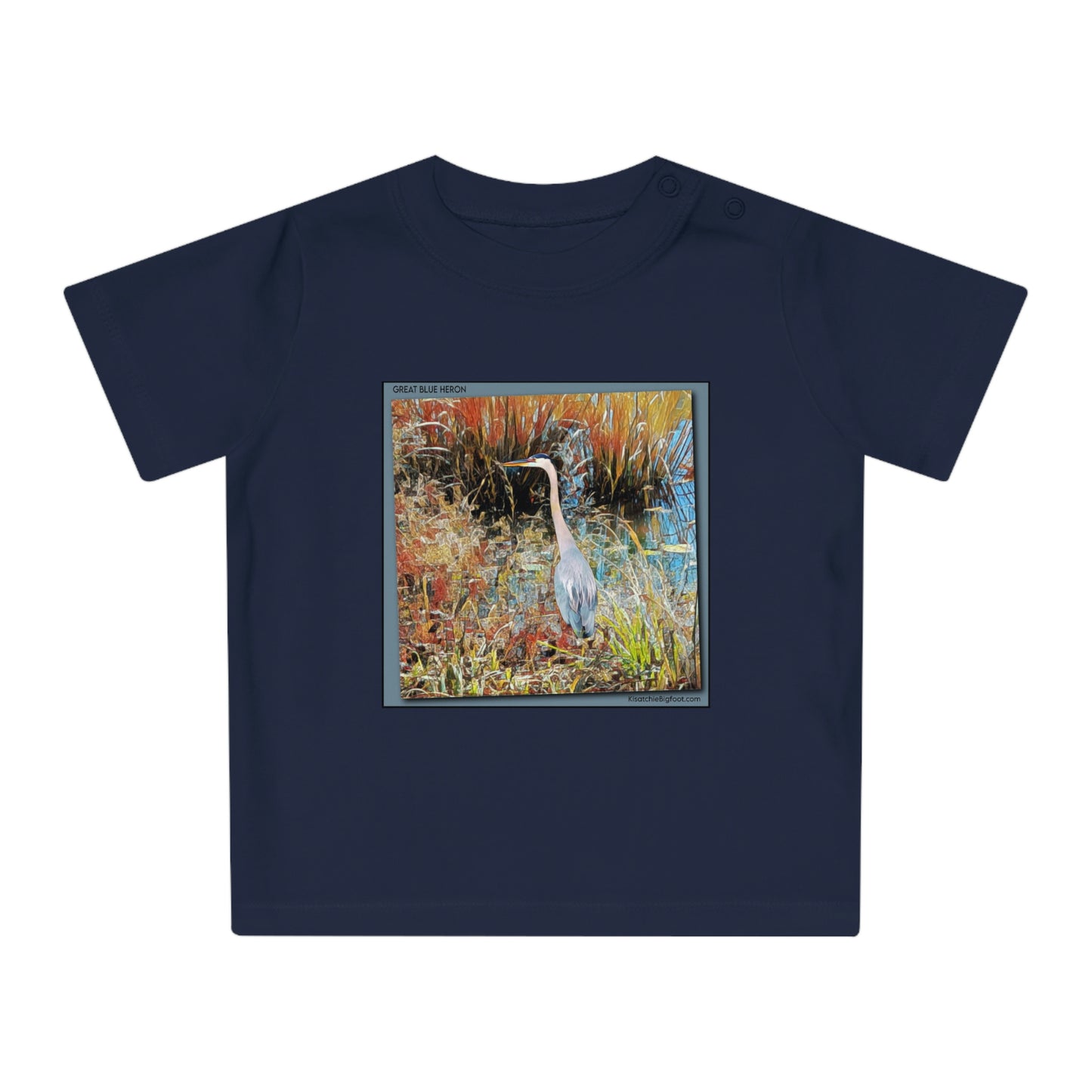 Great Blue Heron Baby T-Shirt